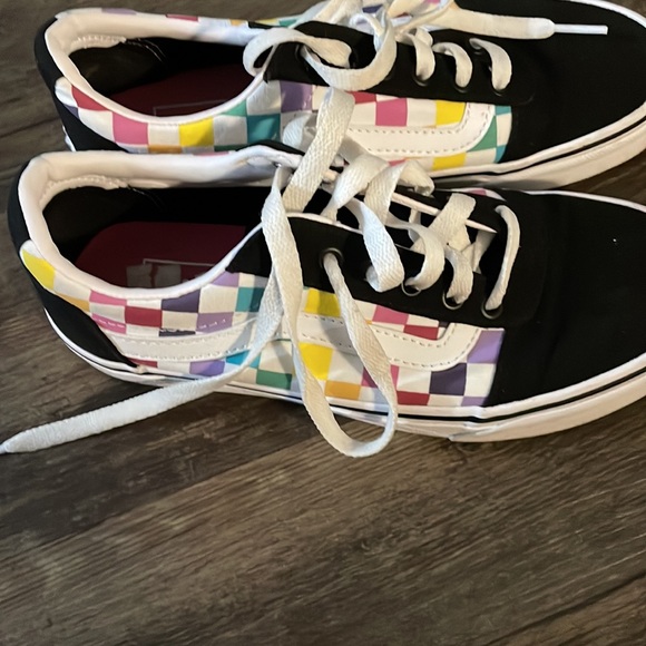 Multicolor Grid Vans - Picture 3 of 5